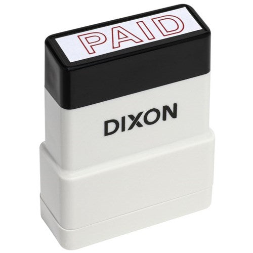 Omax - Dixon 016 Self-Inking Stamp Paid Red
