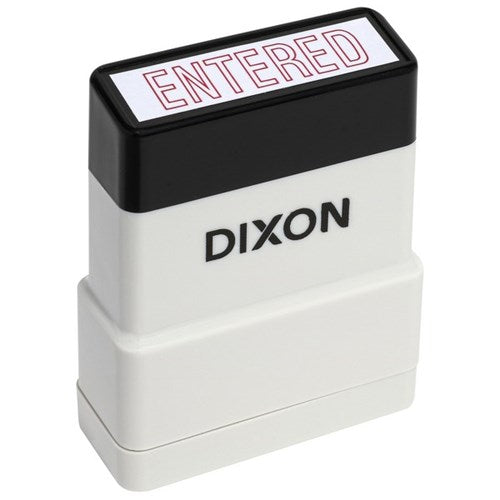 Omax - Dixon 027 Self-Inking Stamp Entered Red