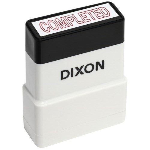 Omax - Dixon 009 Self-Inking Stamp Completed Red