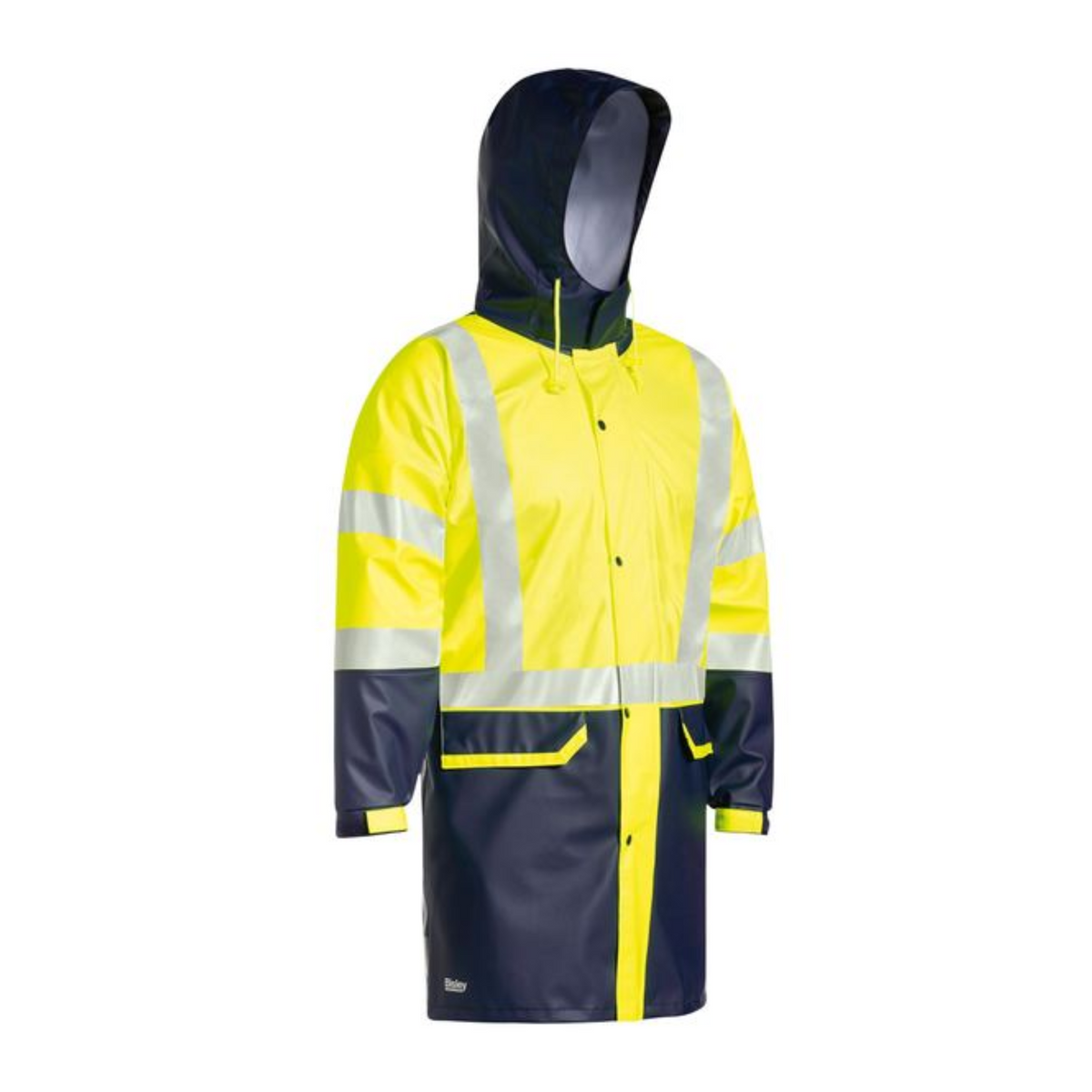 Taped Hi-VIs Strech PU Rain Coat | BJ6935HT