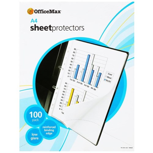 Omax - OfficeMax Copysafe Pockets A4 Clear, Box of 100