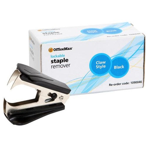 Omax - OfficeMax Lockable Staple Remover Claw Style Black