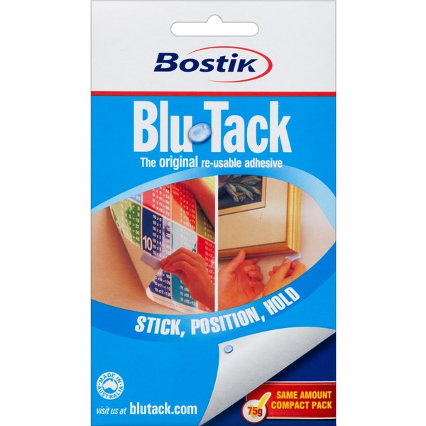 Omax - Blu-Tack Reusable Adhesive | 75g | Unit: Pack