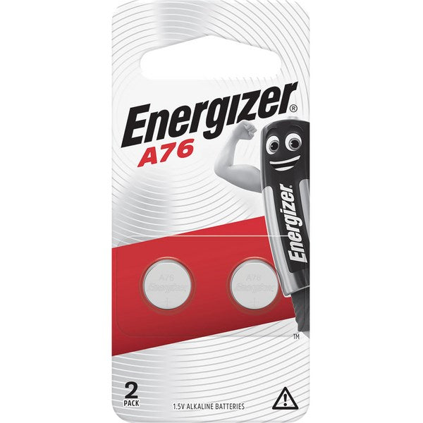 Omax - Energizer A76 Alkaline Button Batteries, Pack of 2