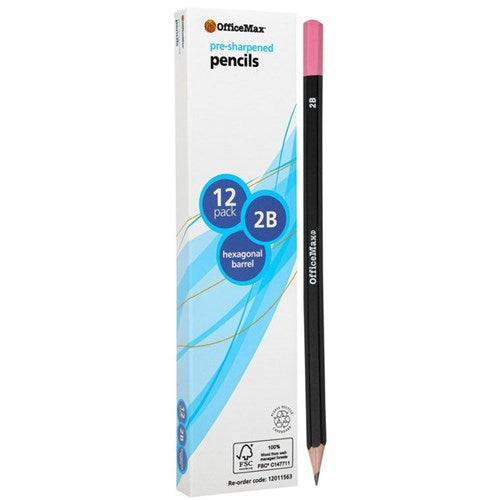 Omax - 2B Pencil | Unit: Box of 12