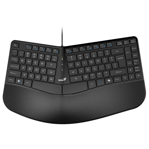 Omax - Genius Ergo KB-700 Ergonomic Wired Keyboard Black