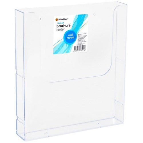 Omax - OfficeMax Brochure Holder Wall Mounted A4 1 Tier