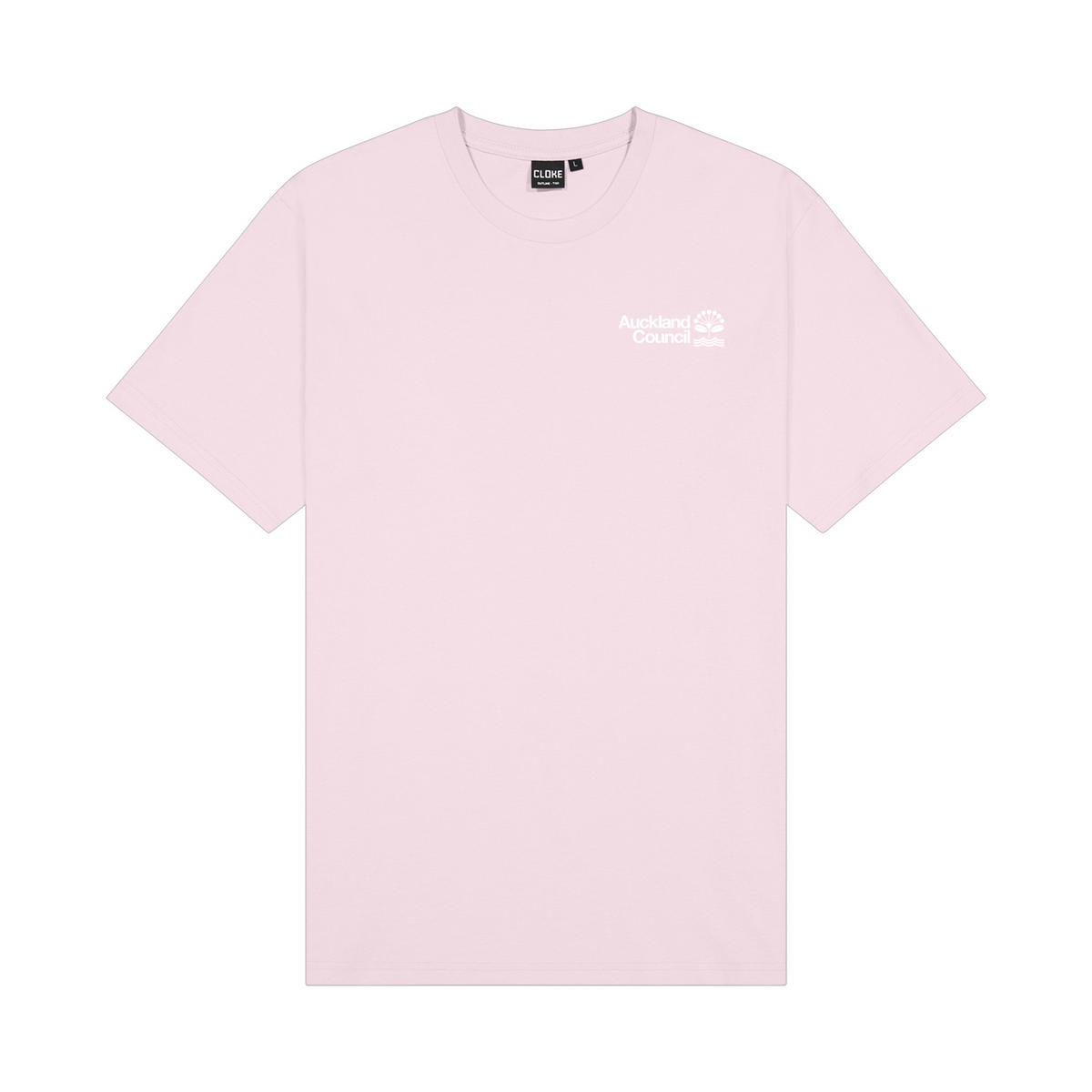 Womens outline tee - Pale Pink