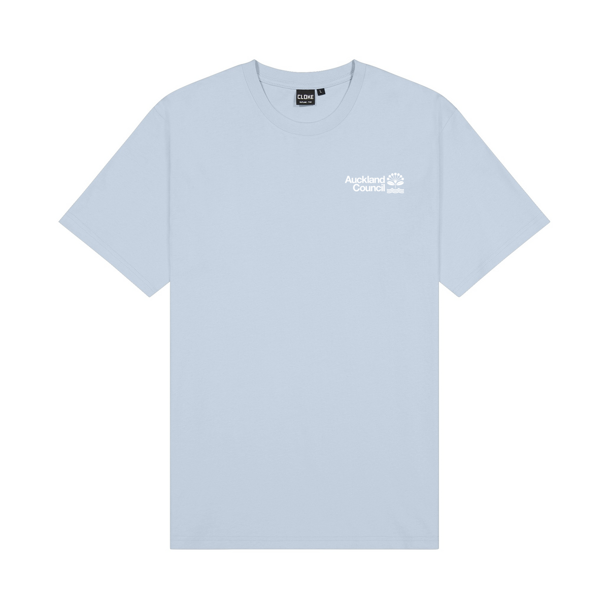 Unisex outline tee - Pale Sky