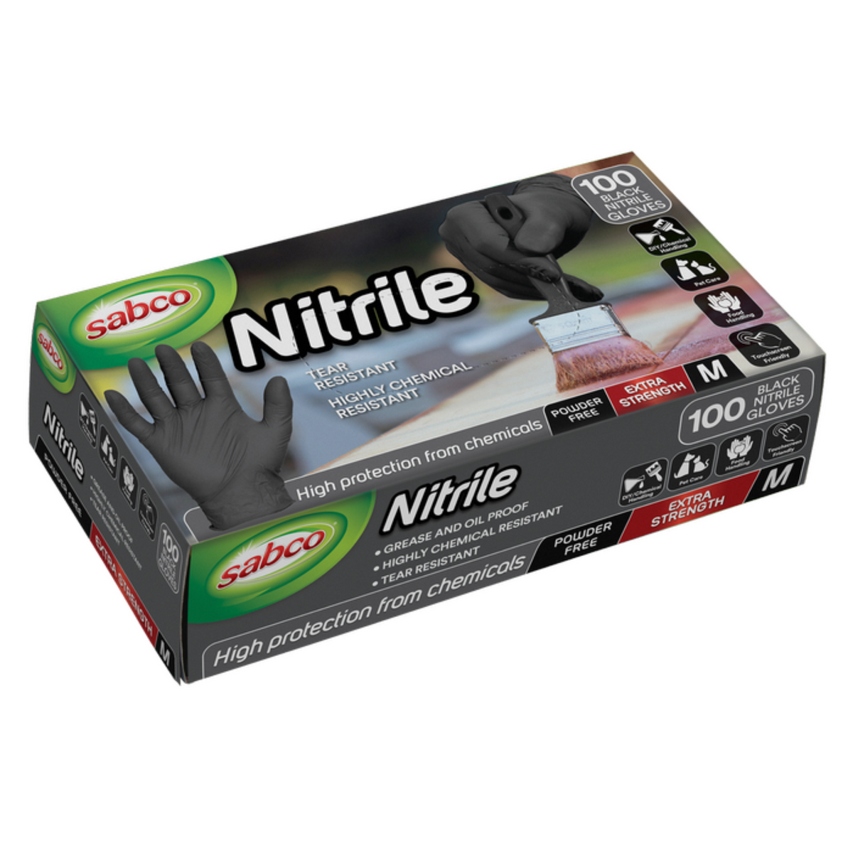 Nitrile Heavy Duty Gloves - 100 Pack