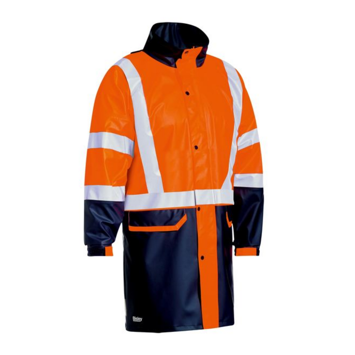 Taped Hi-VIs Strech PU Rain Coat | BJ6935HT
