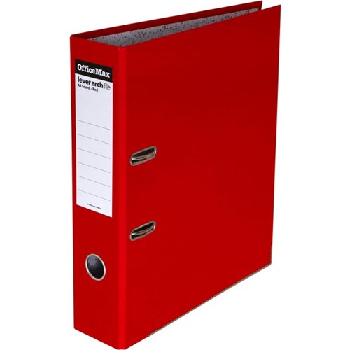Omax - OfficeMax Lever Arch Board File A4 Red