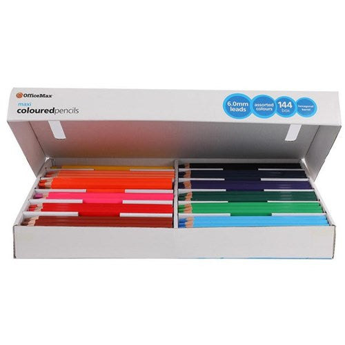 Omax - OfficeMax Maxi Coloured Pencils, Box of 144