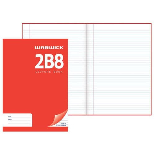 Omax - Warwick 2B8 Hardcover Lecture Book 7mm Ruled 94 Leaves
