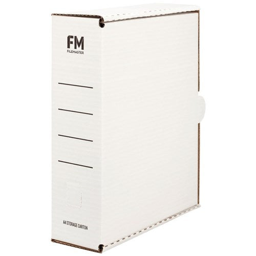 Omax - FM Storage Box File A4 White