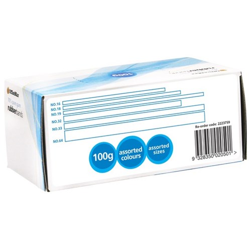 Omax - Rubber Bands Assorted | Unit: Pack of 232