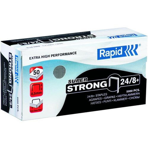 Omax - Rapid Staples 24/8 8mm, Pack of 5000