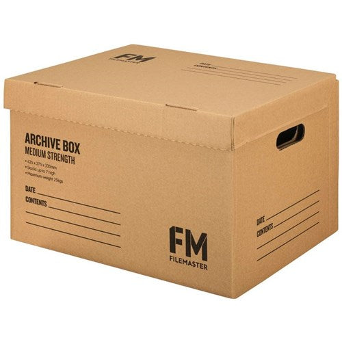 Omax - FM Medium Strength Archive Storage Box A3 Kraft