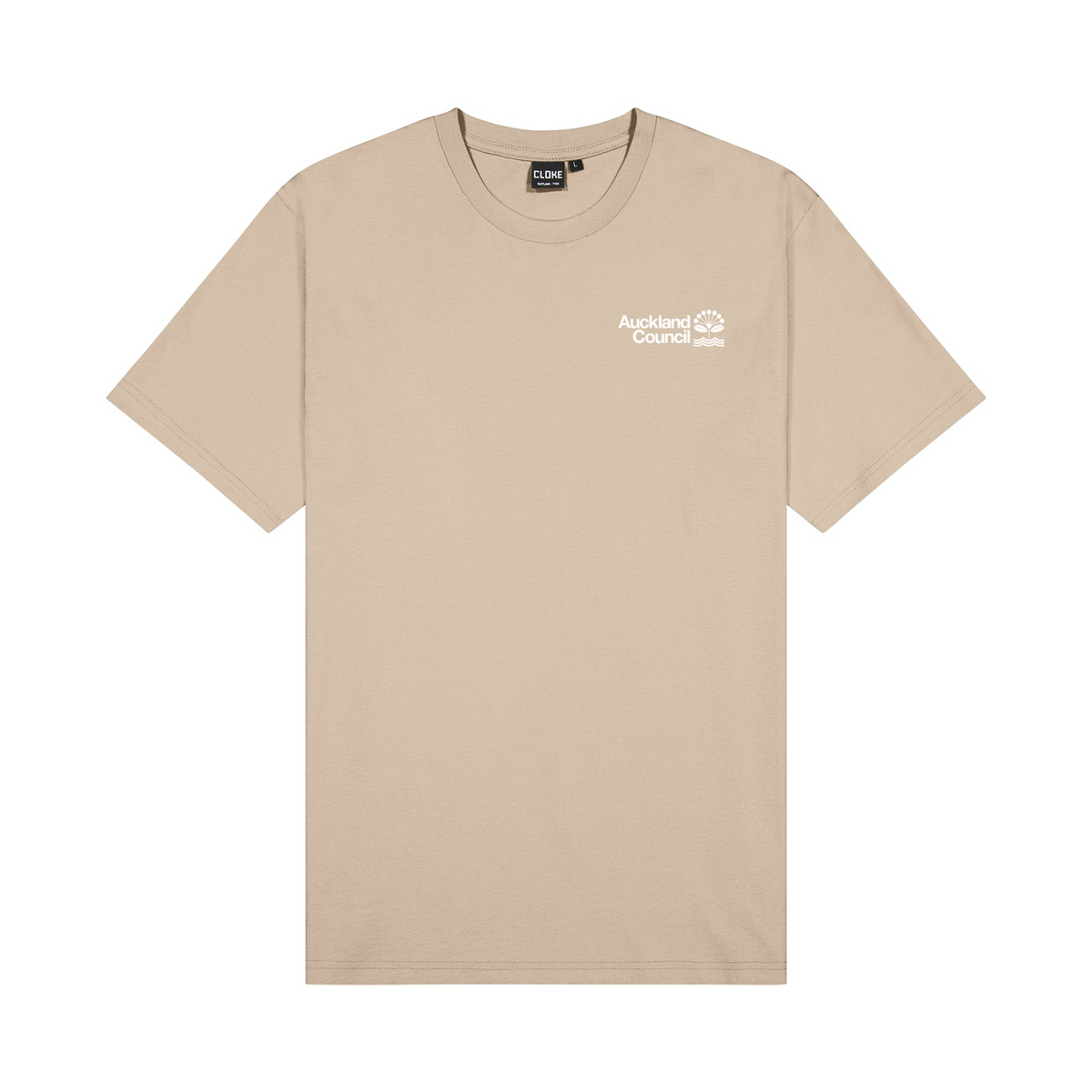 Unisex outline tee - Tan