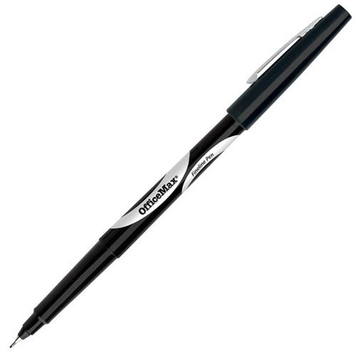 Omax - OfficeMax Black Fine Line Pen 0.5mm Fine Tip