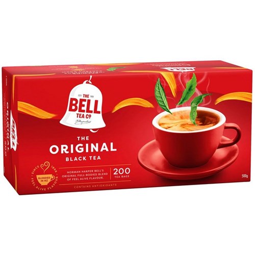 Omax - Bell Original Tagless Tea Bags, Box of 200