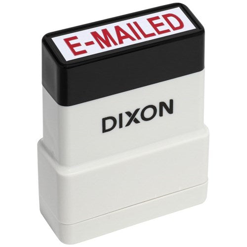 Omax - Dixon 082 Self-Inking Stamp Emailed Red