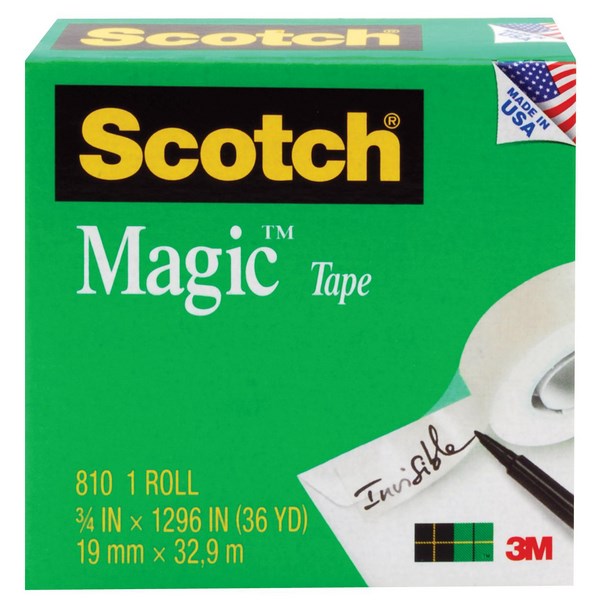 Omax - Scotch® Magic™ 810 Invisible Tape 19mm x 33m