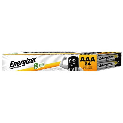 Omax - Energizer Industrial AAA Alkaline Batteries, Box of 24