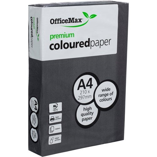 Omax - OfficeMax A4 160gsm Beady Black Premium Colour Copy Paper, Pack of 250