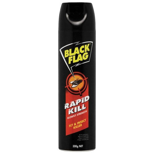 Omax - Black Flag Rapid Kill Fly Spray 300g