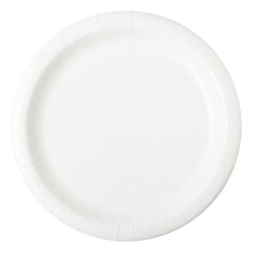 Omax - Huhtamaki Dinner Paper Plate 230mm White, 4 Packs of 250