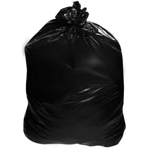 Omax - OfficeMax Rubbish Bag 750x400x1470mm 25 Micron 240L Black, Pack of 25