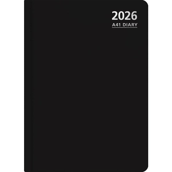 Omax - A41 1/2 Hour Appointments Diary A4 1 Day Per Page 2026 Black