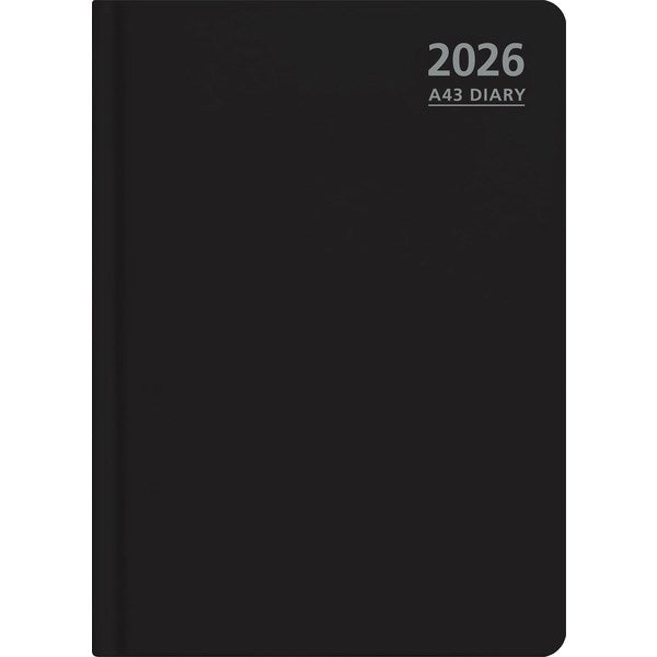 Omax - A43 1 Hour Appointments Diary A4 Week To View 2026 Black