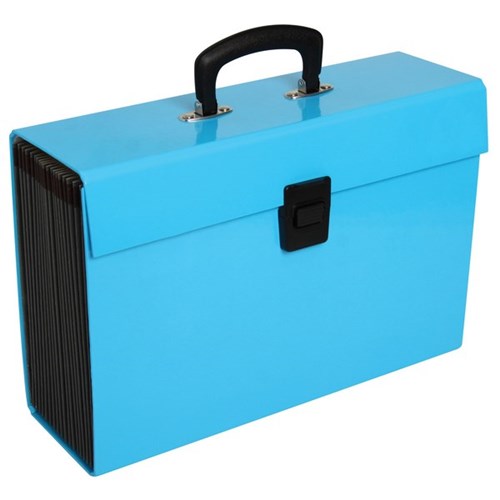 Omax - FM Vivid Expanding Files 19 Pocket A4 Ice Blue