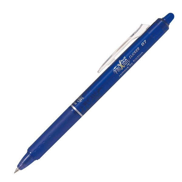 Omax - Pilot Frixion Blue Clicker Erasable Rollerball Gel Pen 0.7mm Fine Tip