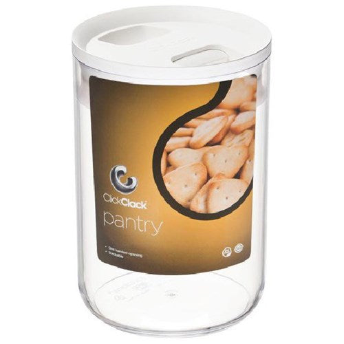 Omax - Click Clack Container 1L White Lid