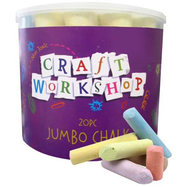 Omax - Jumbo Playground Chalk, Pack of 20