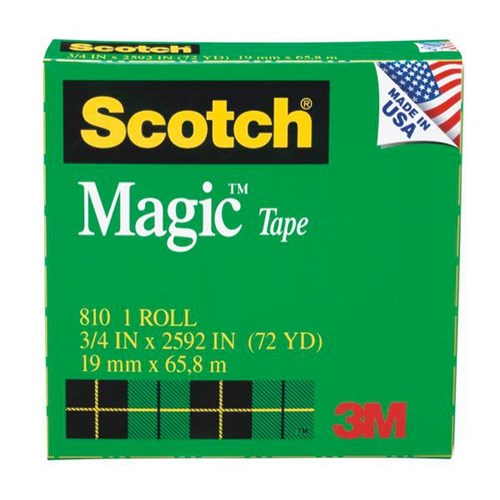 Omax - Scotch® Magic™ 810 Invisible Tape 19mm x 66m