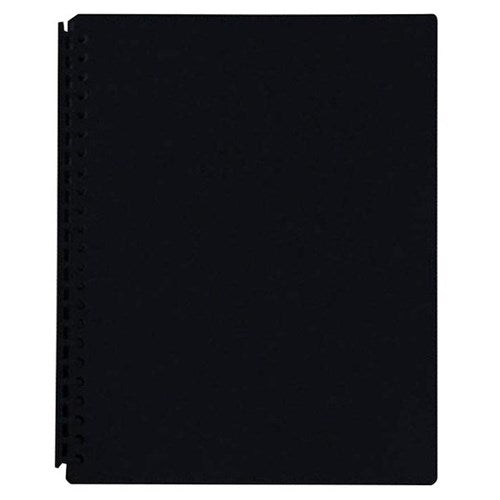 Omax - FM A4 Refillable Display Book 20 Pocket Black
