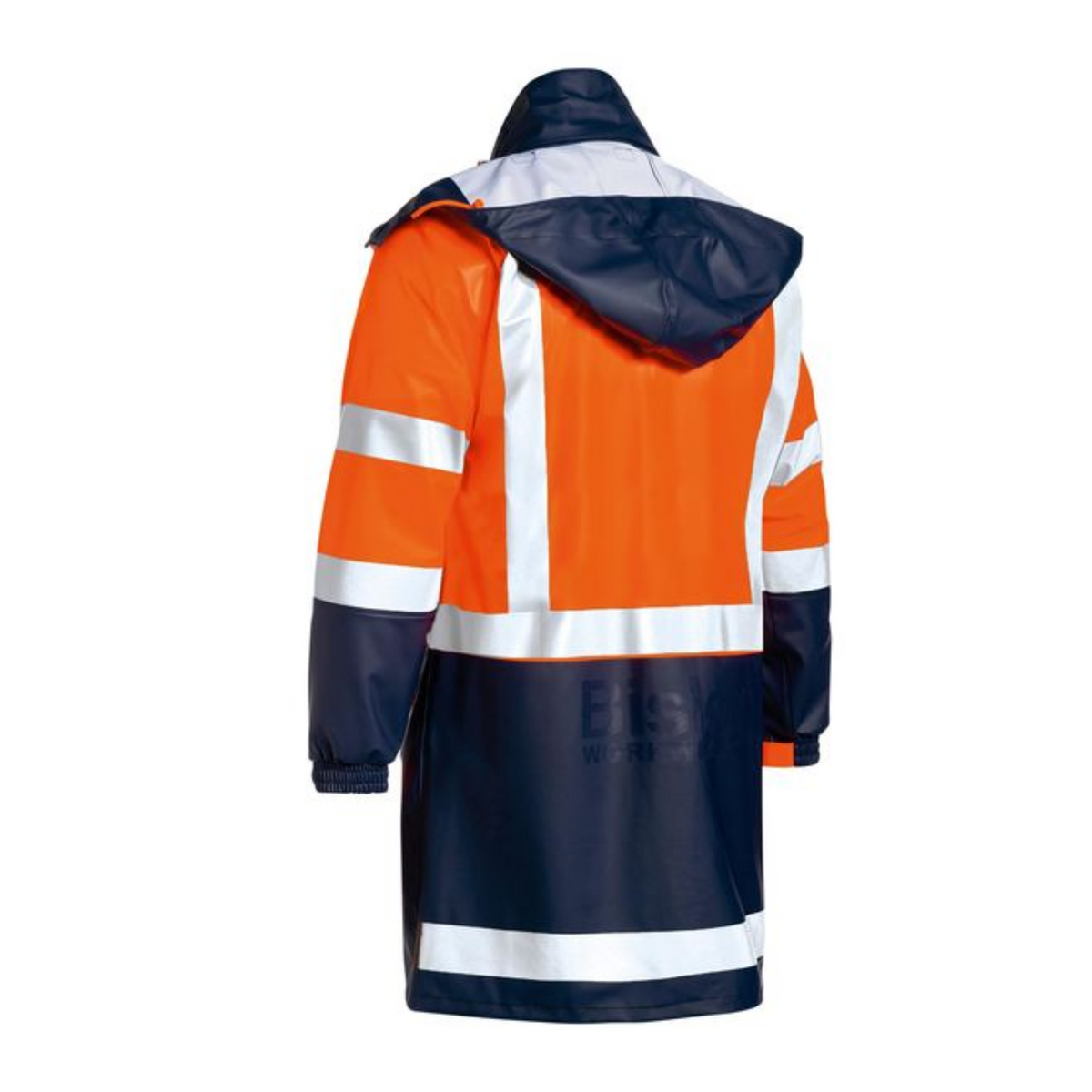 Taped Hi-VIs Strech PU Rain Coat | BJ6935HT