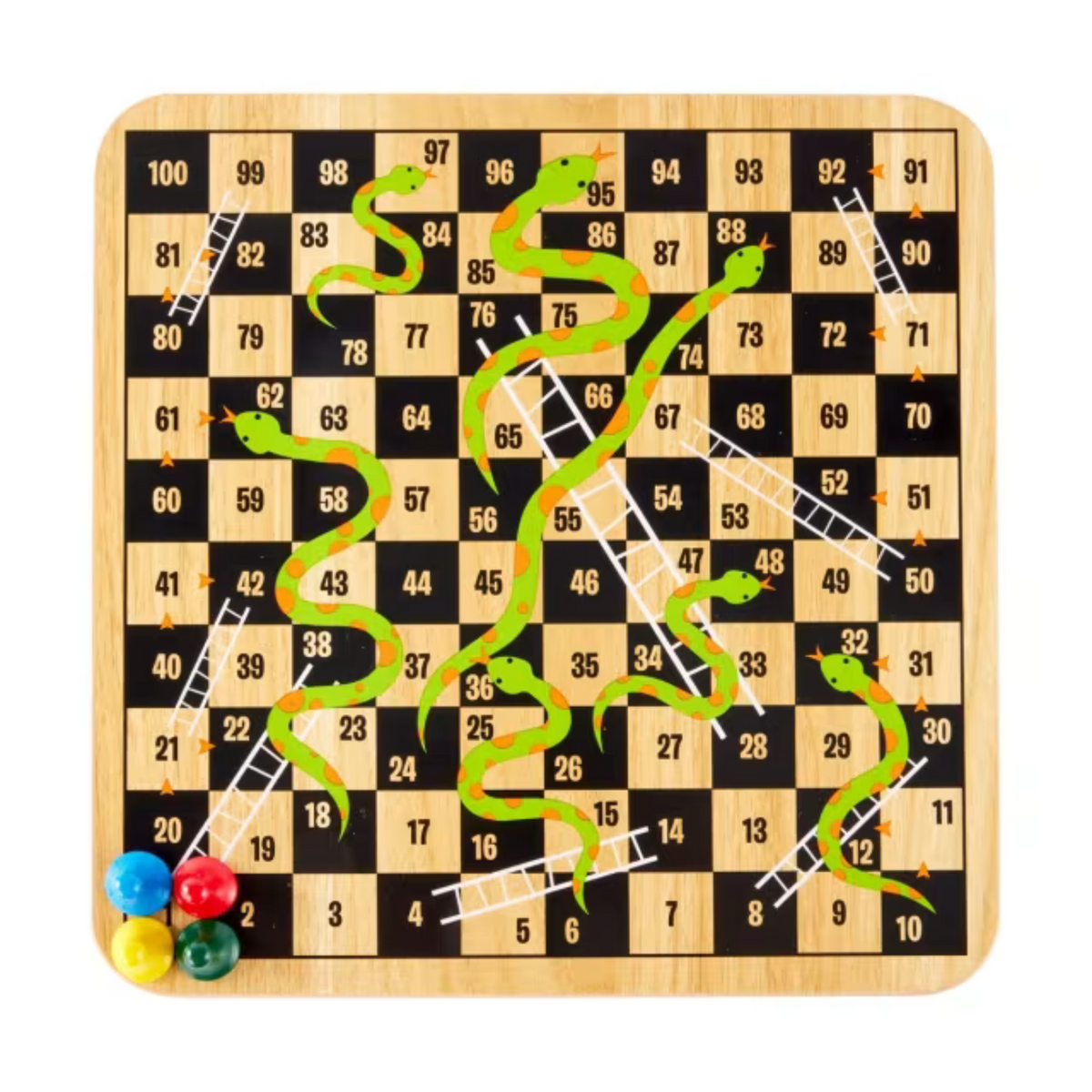 Traditional Games 2-In-1 Ludo and Snakes &amp; Ladders