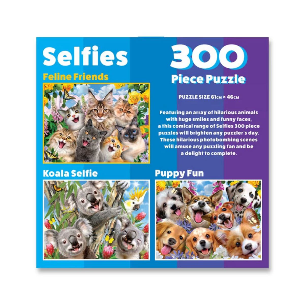 300 Piece Selfies Puzzle - Assorted