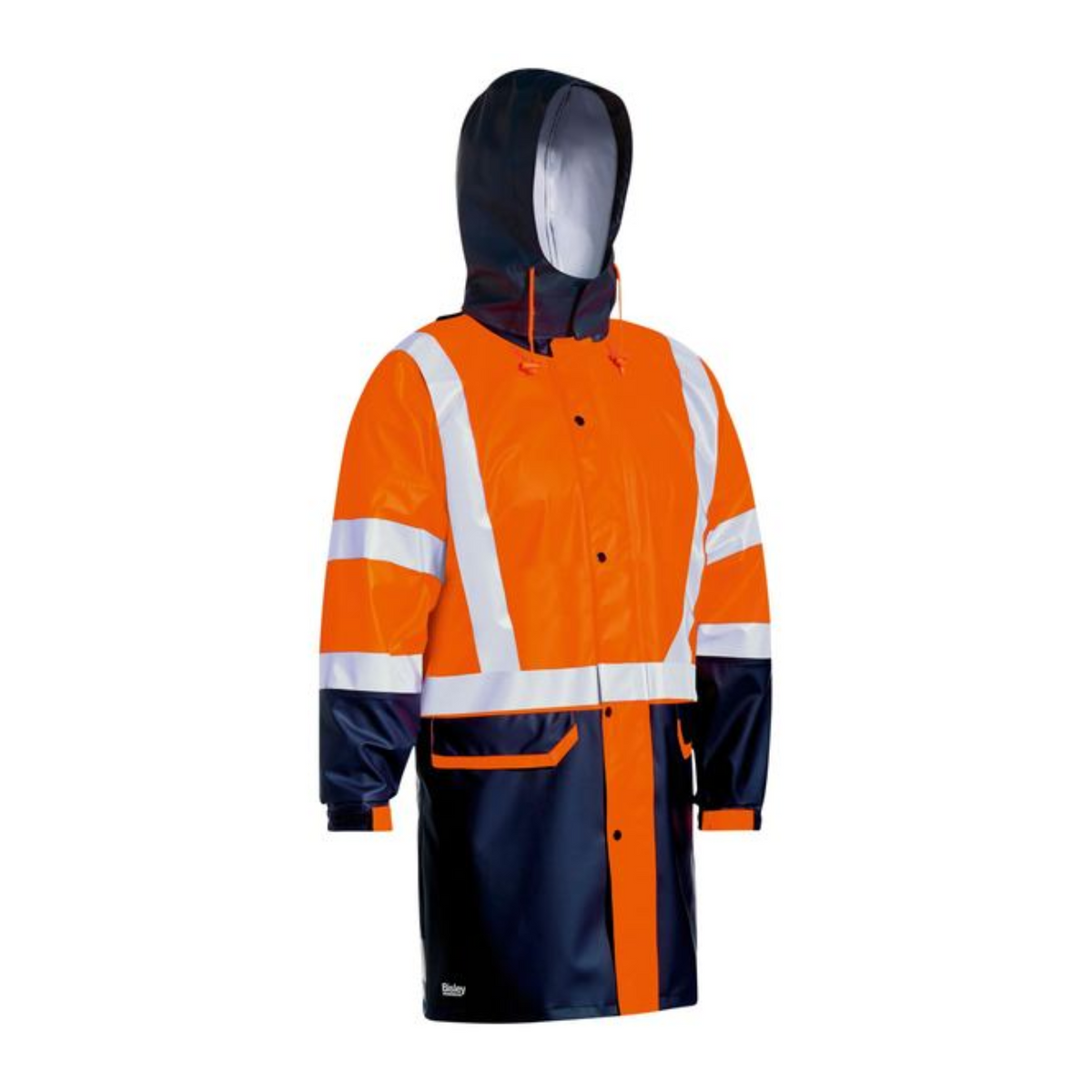 Taped Hi-VIs Strech PU Rain Coat | BJ6935HT