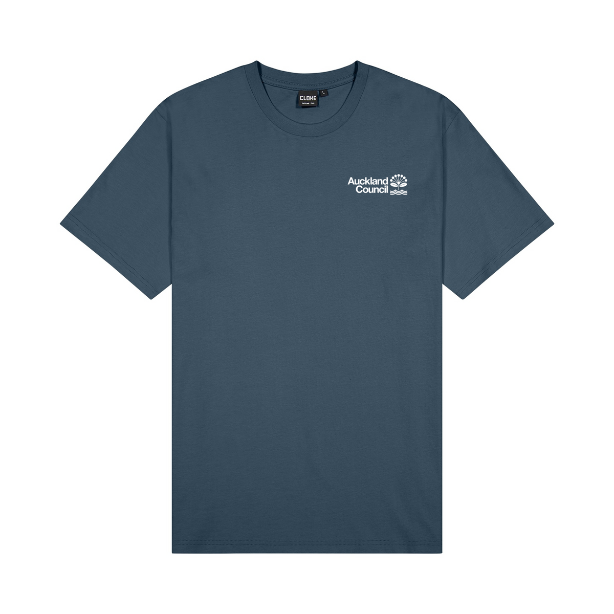Unisex outline tee - Blue Stone