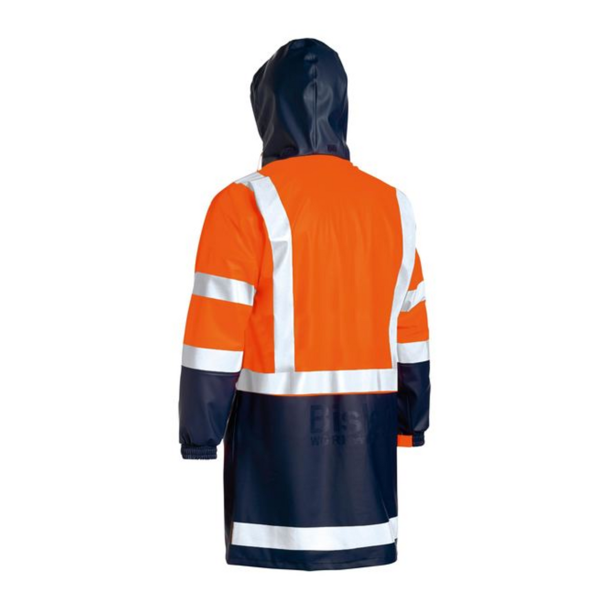 Taped Hi-VIs Strech PU Rain Coat | BJ6935HT