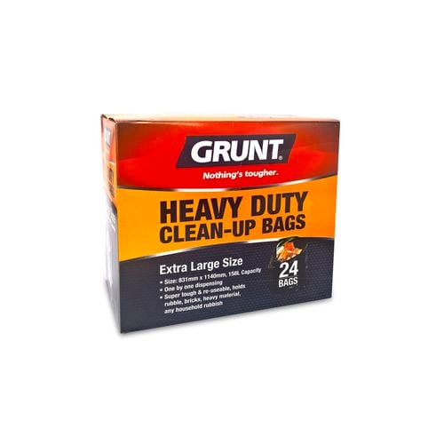 158L Trade Cleanup Rubbish Bags - 24 Pack