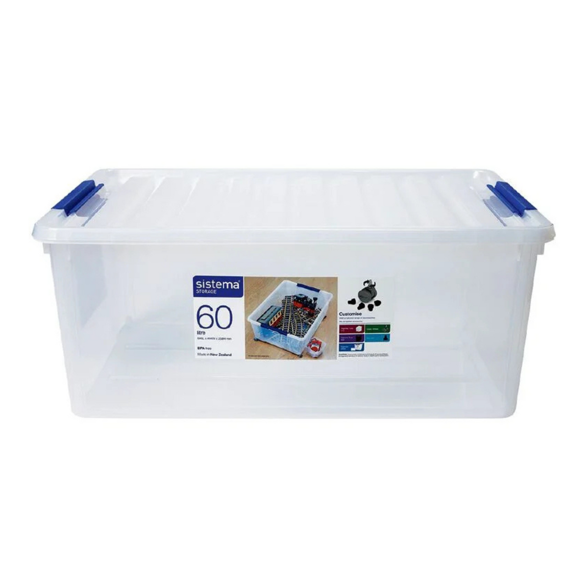 Sistema Storage Organiser Clear 60L