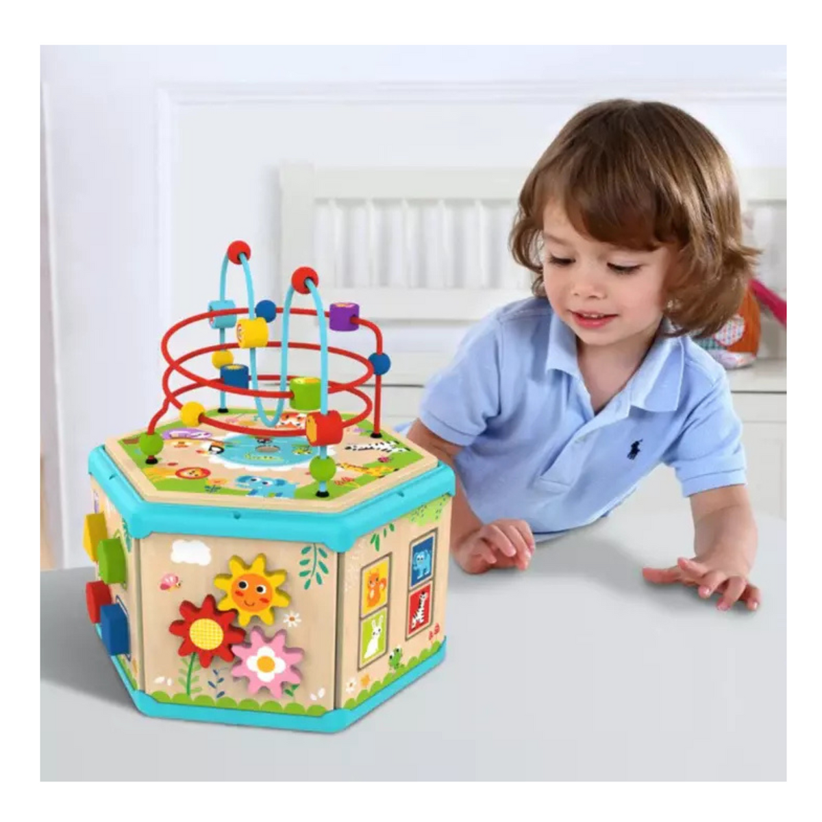 Tooky Toy 7 in 1 Activity Cube
