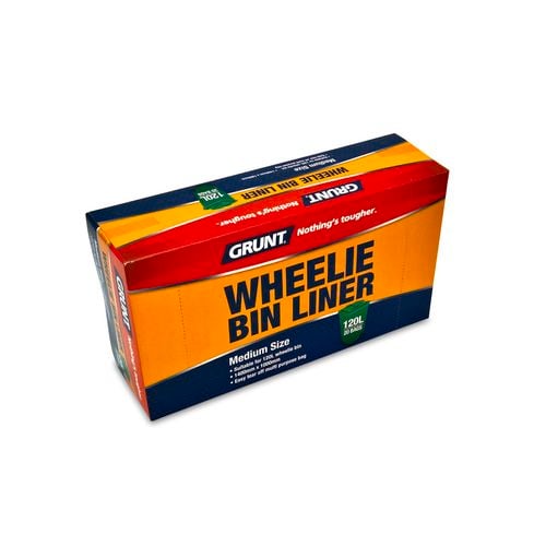 120L Wheelie Bin Liner - 20 Pack